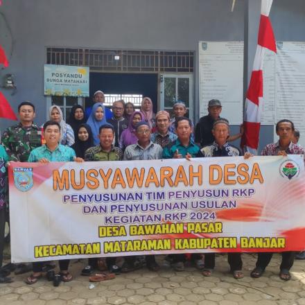 Pemerintah Desa Bawahan Pasar melaksanakan Musyawarah Desa Penyusunan Tim Penyusun RKP