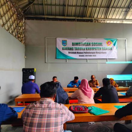 Karang Taruna Karya Bakti Bawahan Pasar Menghadiri Bimbingan Sosial Karang Taruna Sekabupaten Banjar