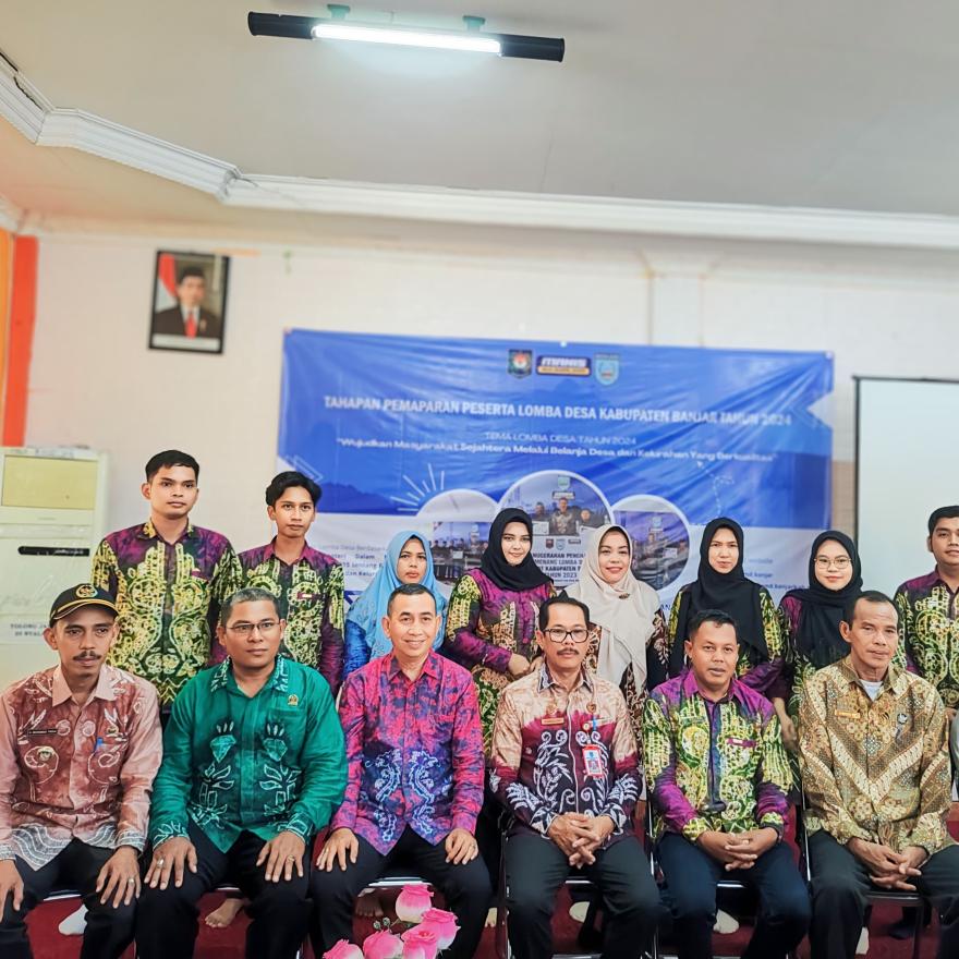 PEMDES BAWAHAN PASAR MENGIKUTI LOMBA DESA SEKABUPATEN BANJAR